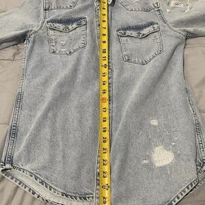 Distressed Denim Shirt